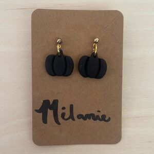 Pumpkin polymer clay earrings 🎃